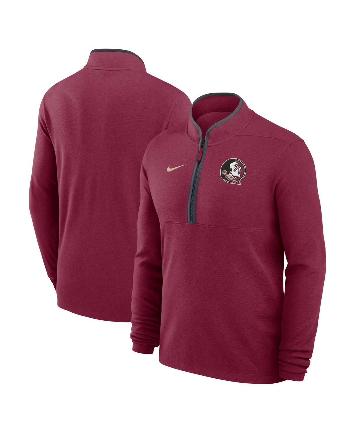 Men's Garnet Florida State Seminoles Lightweight Victory Performance Half-Zip Pullover Sweatshirt - Garnet