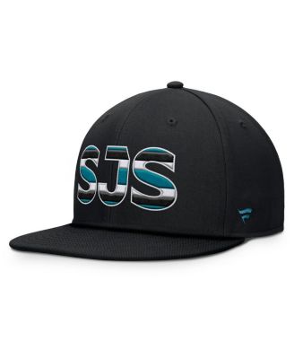 Men's Black San Jose Sharks Authentic Pro Alternate Jersey Snapback Hat