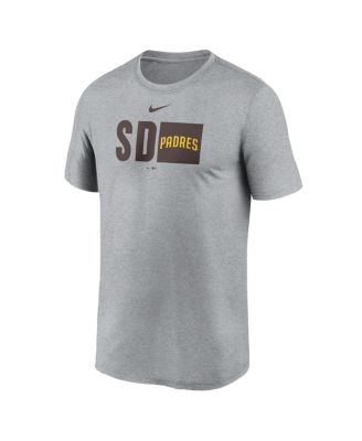 Men's Heather Gray San Diego Padres Tricode Legend Performance T-Shirt