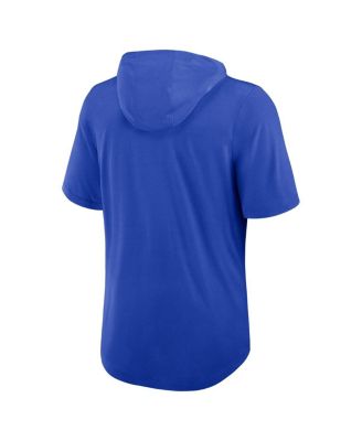 Men's Royal Los Angeles Rams Lockup Tri-Blend Hoodie T-Shirt