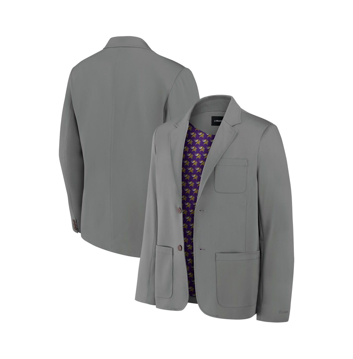Мужской пиджак J. Palmer Graphite Minnesota Vikings Man-In-Motion Blazer — фото 1