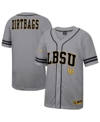 Colosseum - Men's Gray Cal State Long Beach The Beach Free Spirited Baseball Jersey
