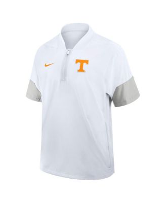 Men's White Tennessee Volunteers 2025 Sideline Short Sleeve Quarter-Zip Coach Jacket