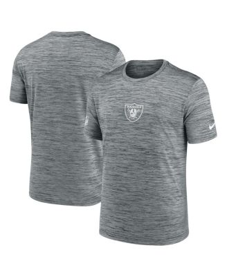 Nike - Men's Gray Las Vegas Raiders Sideline Velocity Performance T-Shirt