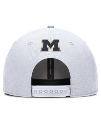 Men's White Michigan Wolverines Rise Practice Adjustable Hat