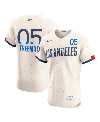 Nike - Men's Freddie Freeman Cream Los Angeles Dodgers City Connect Elite Jersey