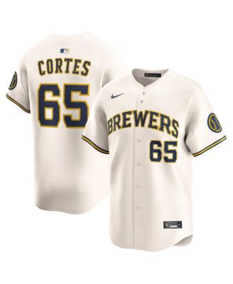 Nike - Men's Nestor Cortes Cream Milwaukee Brewers Home Limited Player Jersey