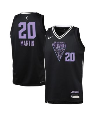 Nike - Big Boys and Girls Kate Martin Eclipse Black Golden State Valkyries Explorer Edition Player Jersey