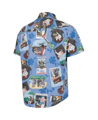 Men's Blue Elvis Presley Elvis in Hawaii Tailored Button-Down Shirt