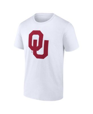 Men's White Oklahoma Sooners Primary Logo T-Shirt