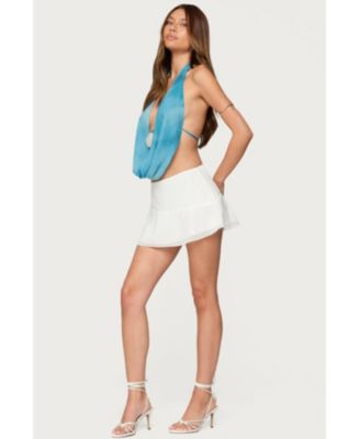 Women's Iona Chiffon Ruffle Mini Skirt