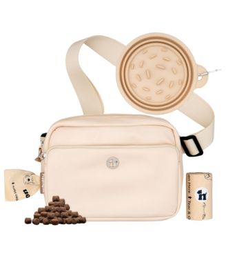 3-in-1 Dog Walk Bag & Travel Bowl with Matching Planet-Safe Dog Poop Bags