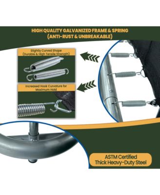 8 x 12 FT Rectangular Outdoor Trampoline Set with Premium Safety Enclosure Gymnastics Rectangular Trampoline for Kids and Adults - Ocean Green