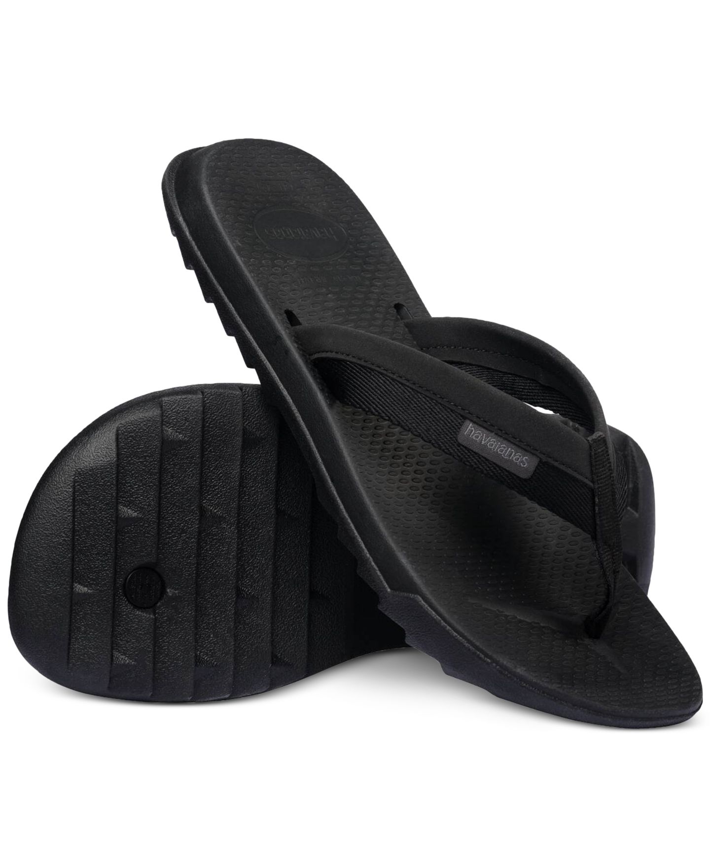 Мужские сандалии Havaianas Track Plus Flip-Flops, цвет: Чёрный — фото 4