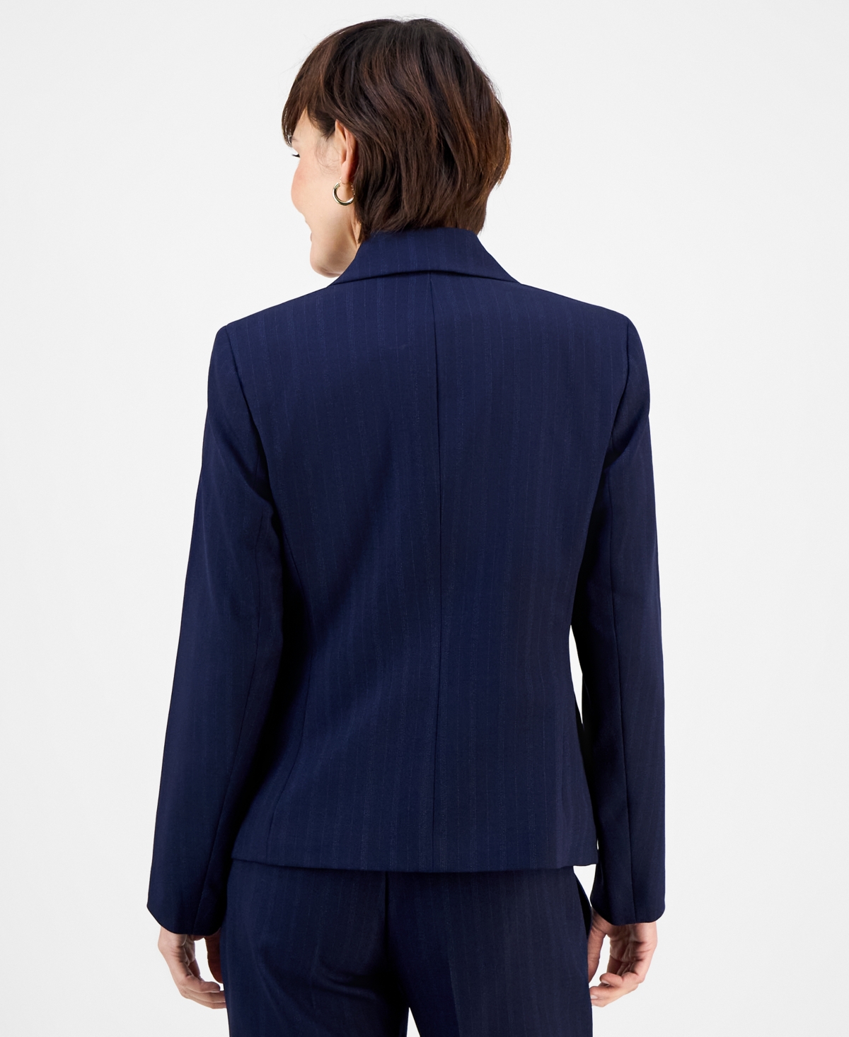 Le Suit Women's Notch-collar One-button Pantsuit