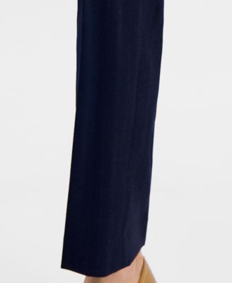 Women's Notch-Collar One-Button Pantsuit Set, Regular & Petite