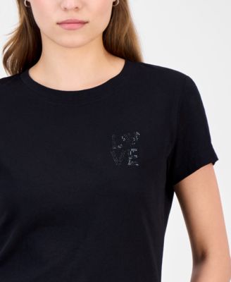 BOSS Orange - Women's Love Rhinestone T-Shirt