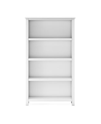 Taiga 4-Shelf Bookcase - Navy: 54" Bookshelf and Storage Unit for Bedrooms or Playrooms, Wooden Shelving for Books, Toys, School Supplies