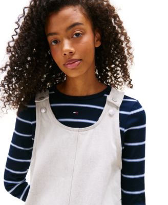 Women's Scoop-Neck Sleeveless Pinafore Dress 