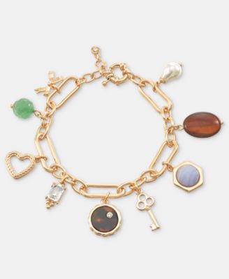 On 34th - Multi-Charm Flex Bracelet