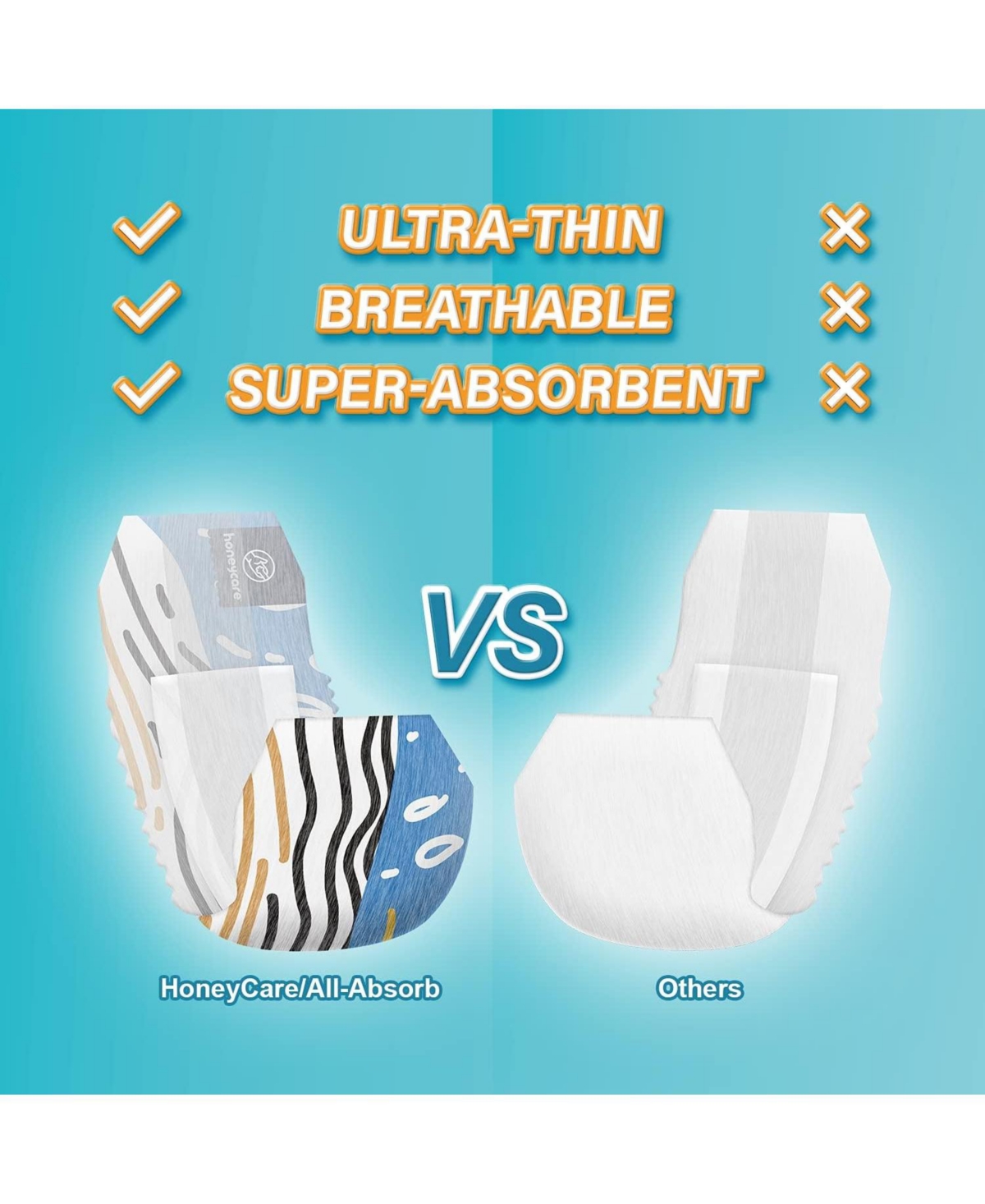 HoneyCare Printed All Absorb Petrichor Male Dog Wrap, Fresh Scent Disposable Diapers, Extra Small, 100ct