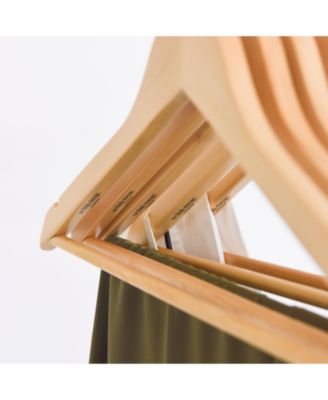 20pk Premium Wood Hotel Quality Regular Hanger - Natural