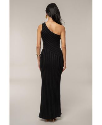 Women's Fringe Knit Maxi Dress