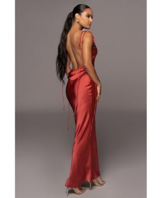 Women's Irresistible Satin Maxi Dress