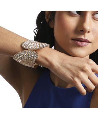 Crystal Fan Cuff Bracelet