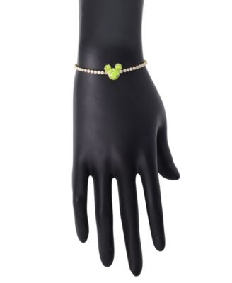 Mickey Mouse Cubic Zirconia Ball Tennis Bolo Bracelet