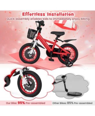 12 Inch Kids Bike for 3-8 Years Old Sport Bicycle with Adjustable Handlebar and Saddle