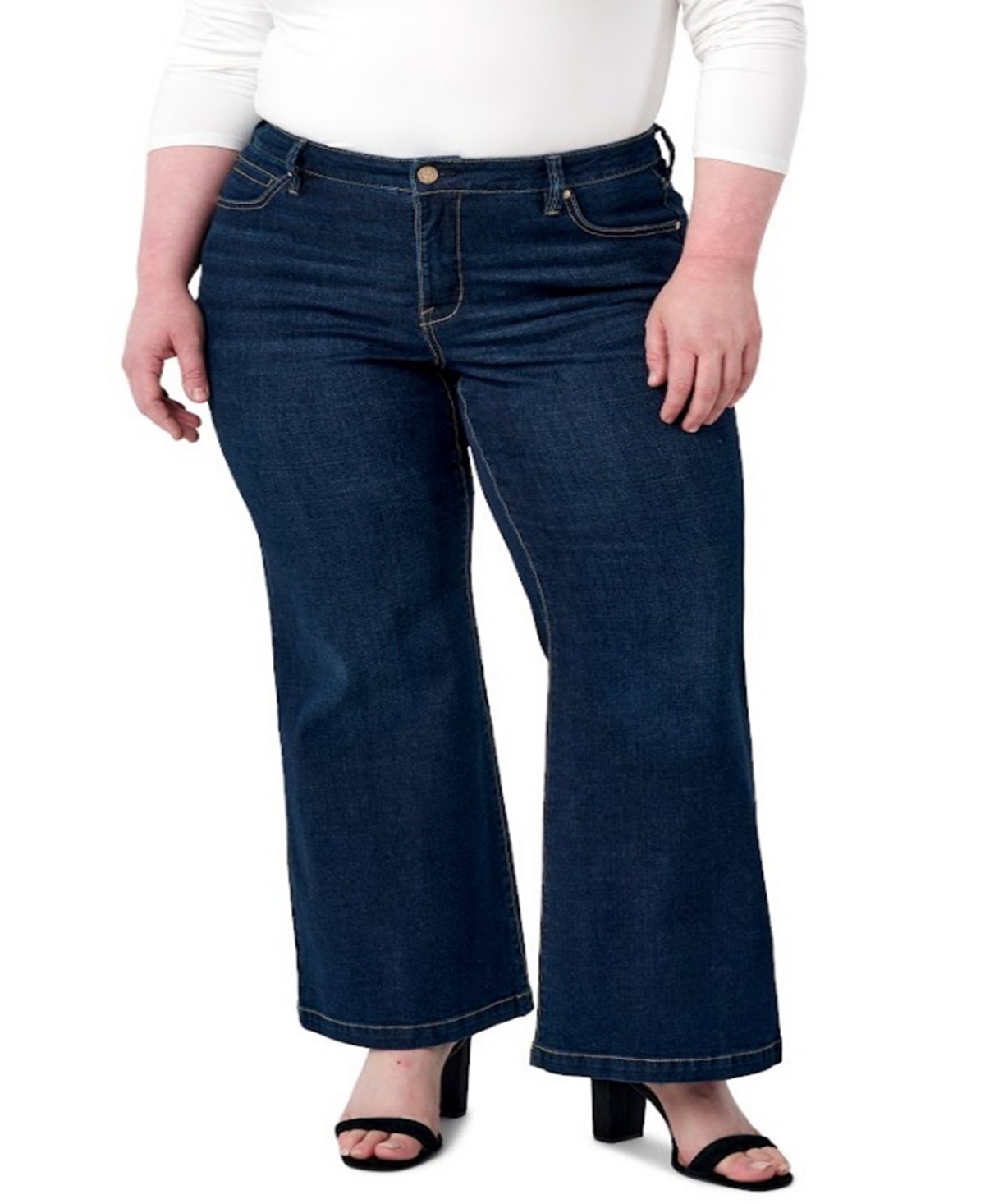 Plus Size Bella Wide Leg Jeans - Quebec