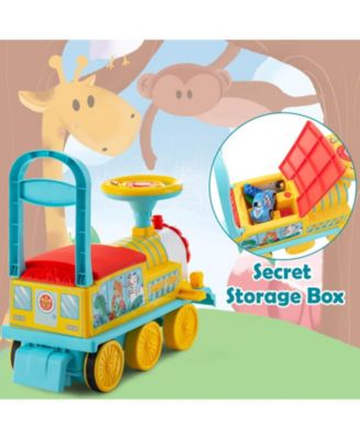 6V Electric Kids Ride On Car Toy Train with 16 Pieces Tracks