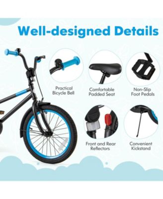 Kids Bike with Adjustable Handlebar and Saddle Black