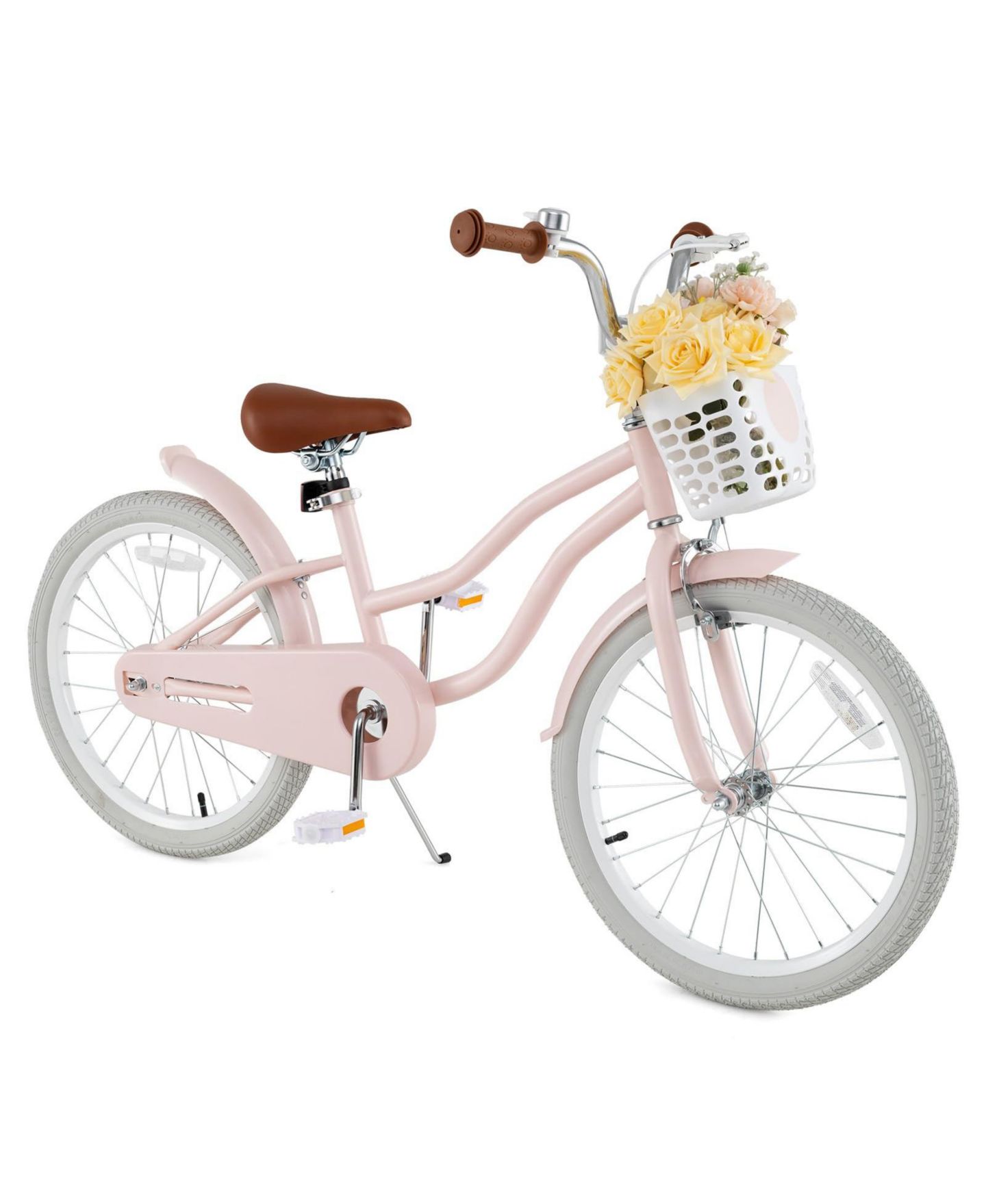 Детская игрушка Mecale 20 Inch Adjustable Dual-Brake Bicycle, 3–8 лет, цвет: Серый — фото 1