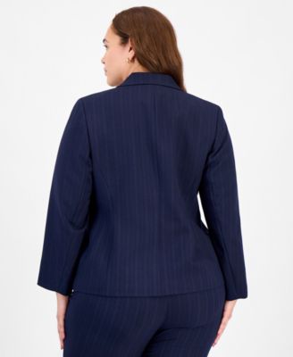 Women's Notch-Collar One-Button Pantsuit Set