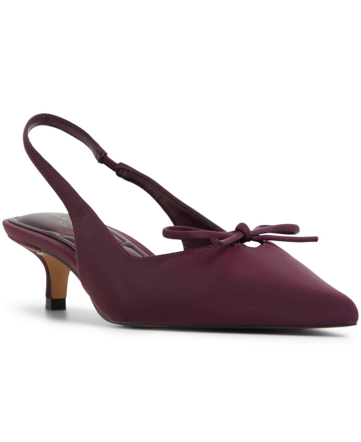 Aldo Women's Azizza Sling-back Bow Kitten Heel Pumps