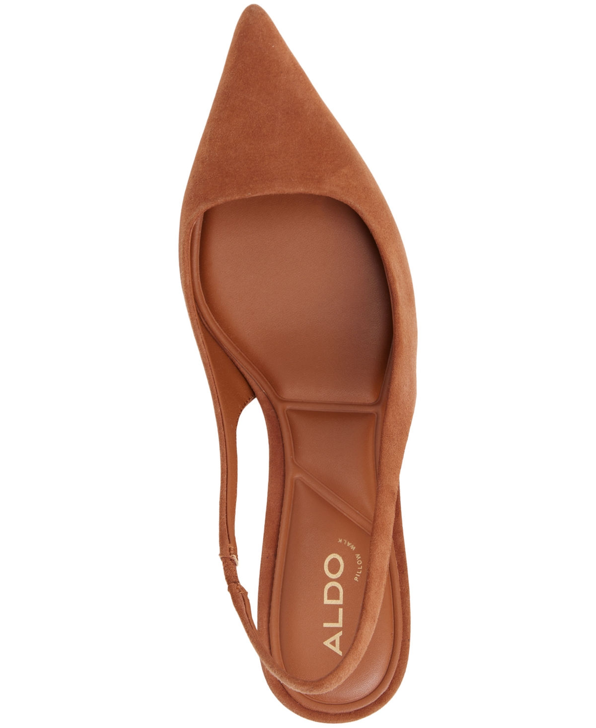 Aldo Leane Pointed Toe Slingback Pump In Brown