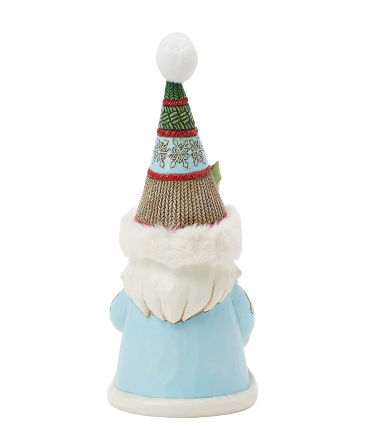 Jim Shore Holiday Gnome Wreath And Hat Figurine In Multi