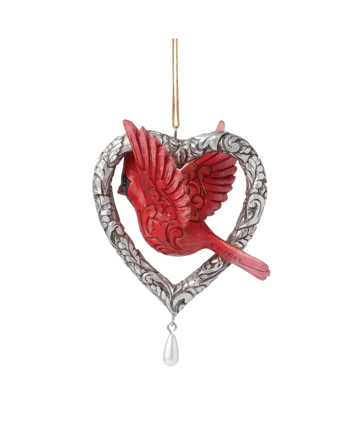 Jim Shore Forever In My Heart Ornament In Multi