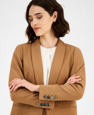 Women's Shawl-Collar Open-Front Blazer