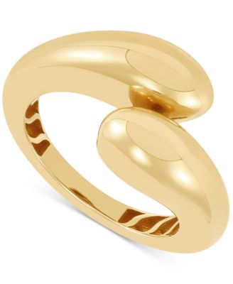 Macy's - Polished Flared End Bypass Fashion Ring in 10k Gold