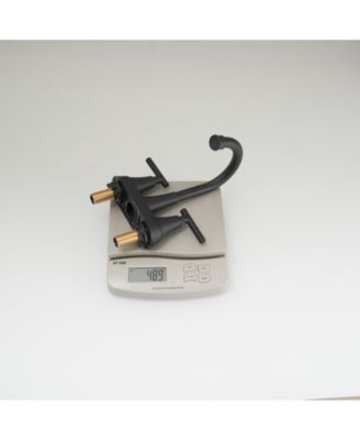 4 in. Centerset 2-Handle High-Arc Bathroom Faucet in Matte Black