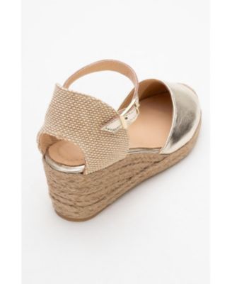 Aldea Leather Platform Espadrille (Women)