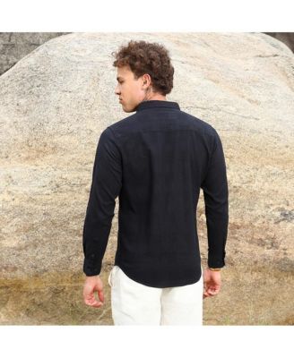 Men's Midnight Black Hive-Checkered Shirt