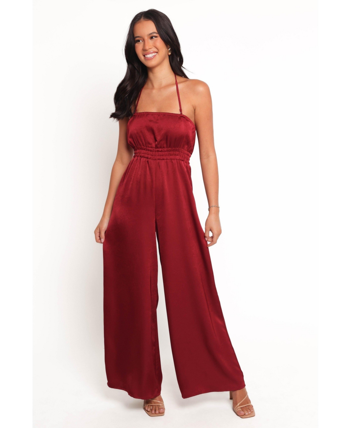 Women's Melanii Jumpsuit - Dark red