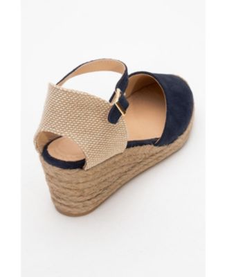 Aldea Leather Platform Espadrille (Women)