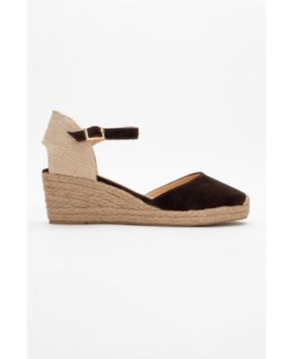 Aldea Leather Platform Espadrille (Women)