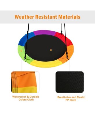 Boys 40'' Flying Saucer Tree Swing Extra Large Heavy Duty A-Frame Steel Swing Stand