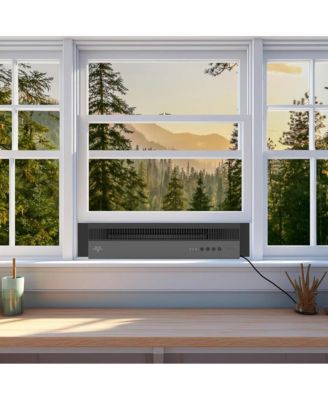  Window Air Circulator Fan with Reversible Exhaust - Black